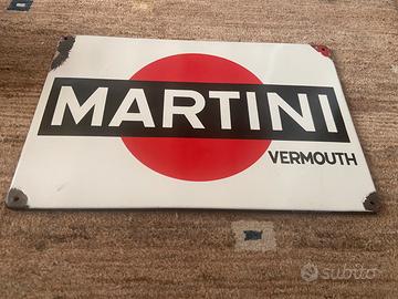 Insegna smaltata Martini smalti Firenze
