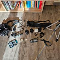 Kit fotografico Fuji Xt-1 + obiettivi + treppiede