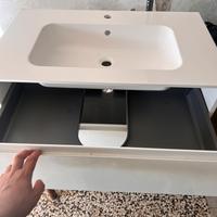 lavandino per bagno con due cassetti