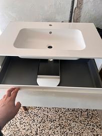 lavandino per bagno con due cassetti