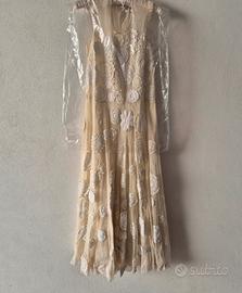 Abito twinset bianco e beige brand Twinset