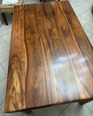 Tavolo in legno noce scuro