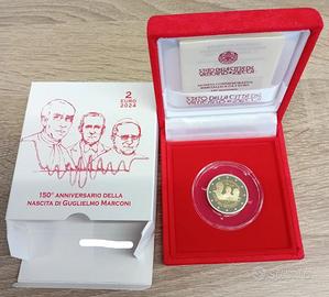 Medaglia Marconi Vatican 2024 Proof fondo specchio