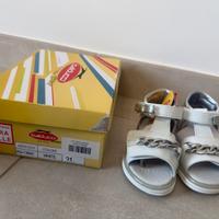 Sandali bambina Balducci n. 21 bianco nuovi