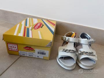 Sandali bambina Balducci n. 21 bianco nuovi