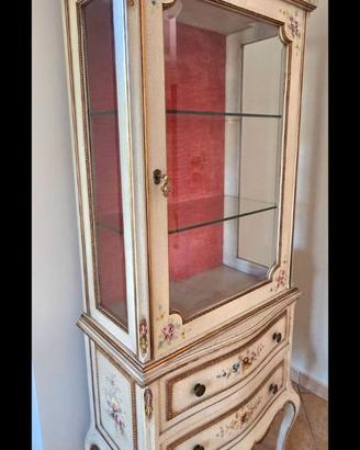 Splendida Vetrina Curio in Stile Veneziano – Dipin