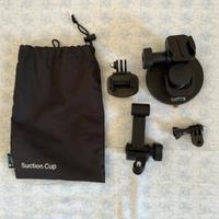 GoPro Suction Cup+Fissaggio per GoPro+accessori