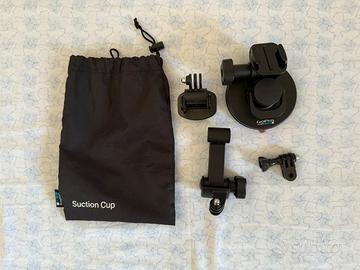 GoPro Suction Cup+Fissaggio per GoPro+accessori