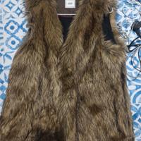 gilet pelliccia sintetica