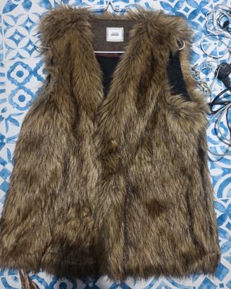 gilet pelliccia sintetica