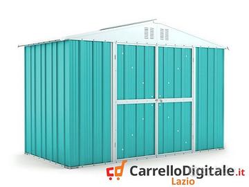 Box giardino lamiera zincata 327x155 azzurro