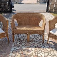 Salottino in vimini