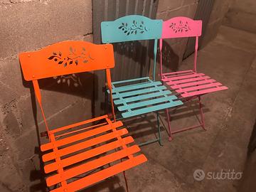 Set per  giardino in ferro sedie e tavolo