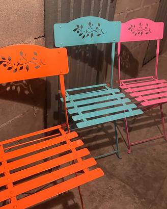 Set per  giardino in ferro sedie e tavolo