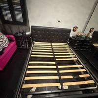 Struttura letto più comodini