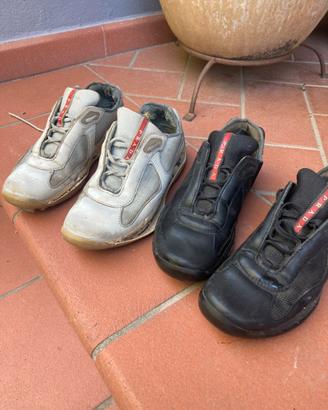 Sneakers Prada luna Rossa due paia usate