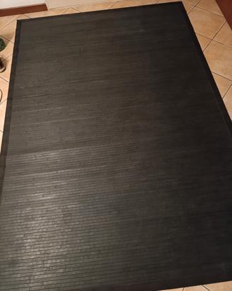 Tappeto bamboo nero 