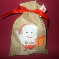 50 pz KINDER sacchetto sacco doni BABBO NATALE