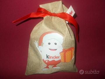 50 pz KINDER sacchetto sacco doni BABBO NATALE