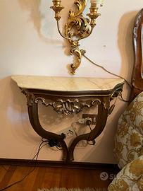 COPPIA DI COMODINI A  MURO STILE VENEZIANO