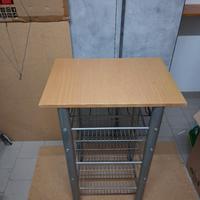mobiletto cucina legno/ferro portavini