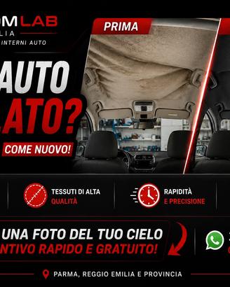 Rifacimento Cielo Auto Scollato ParmaReggio Emilia
