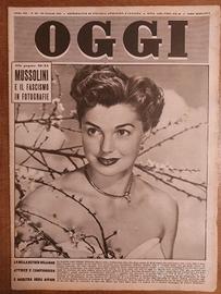Rivista Oggi 1951 - Esther Williams + Mussolini