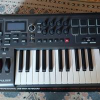 TASTIERA CONTROLLER MIDI USB 25 TASTI SEMIPESATI