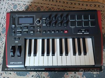 TASTIERA CONTROLLER MIDI USB 25 TASTI SEMIPESATI