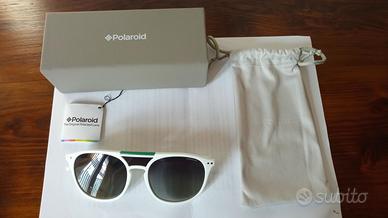 occhiali polaroid bianchi