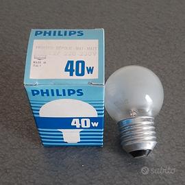 20 Lampadine sfera smerigliata E27 Philips 40W