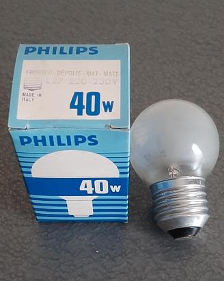 20 Lampadine sfera smerigliata E27 Philips 40W