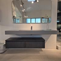 Mobile bagno sospeso 186 cm completo di specchio