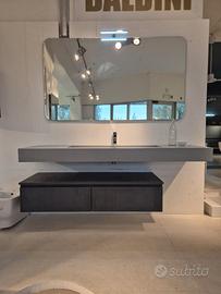 Mobile bagno sospeso 186 cm completo di specchio