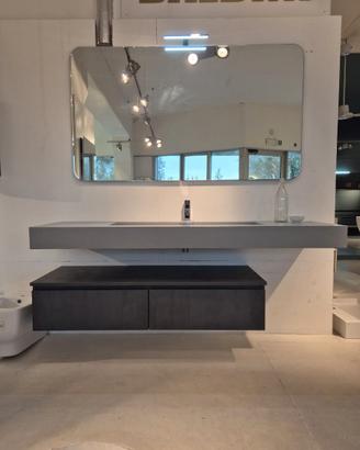 Mobile bagno sospeso 186 cm completo di specchio