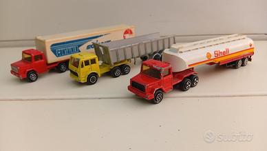 Lotto 3 Camion Vintage Majorette 1/100 Anni 70/80