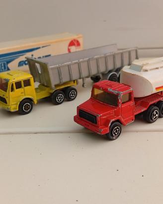 Lotto 3 Camion Vintage Majorette 1/100 Anni 70/80