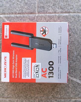 Adattatore Wi-Fi USB Mercusys AC1300 