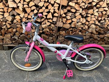 Bicicletta bimba rosa 4/6 anni Decathlon Btwin