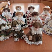 Bambole in porcellana decorate Capodimonte