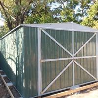 Box auto in Acciaio 360x514cm verde - 18MQ