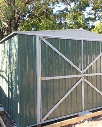 Box auto in Acciaio 360x514cm verde - 18MQ