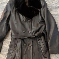 Cappotto donna in vera pelle artigianale 