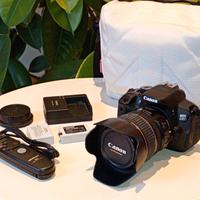 canon 650D con accessori