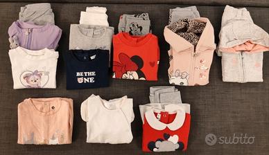 Lotto primaverile bambina 9/12 mesi (74/80 cm)