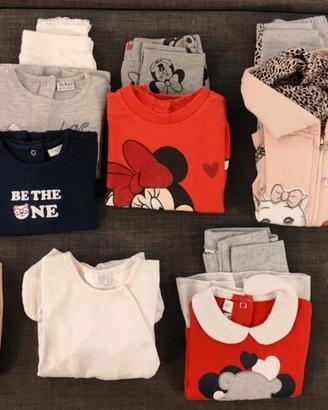 Lotto primaverile bambina 9/12 mesi (74/80 cm)