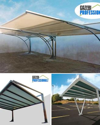 Carport auto gazebo antigrandine CERTIFICATO pvc