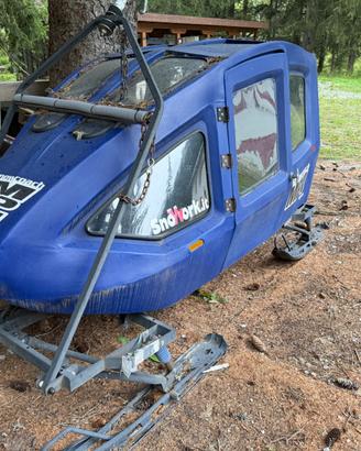 trailer rimorchio porta persone per motoslitta/atv