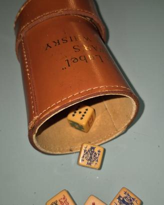 Set Vintage Dadi da Poker Dewar’s White Label