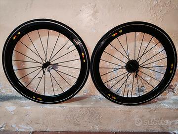 RUOTE BICI CORSA CARBONIO MAVIC SSC CX01 52 MM. 